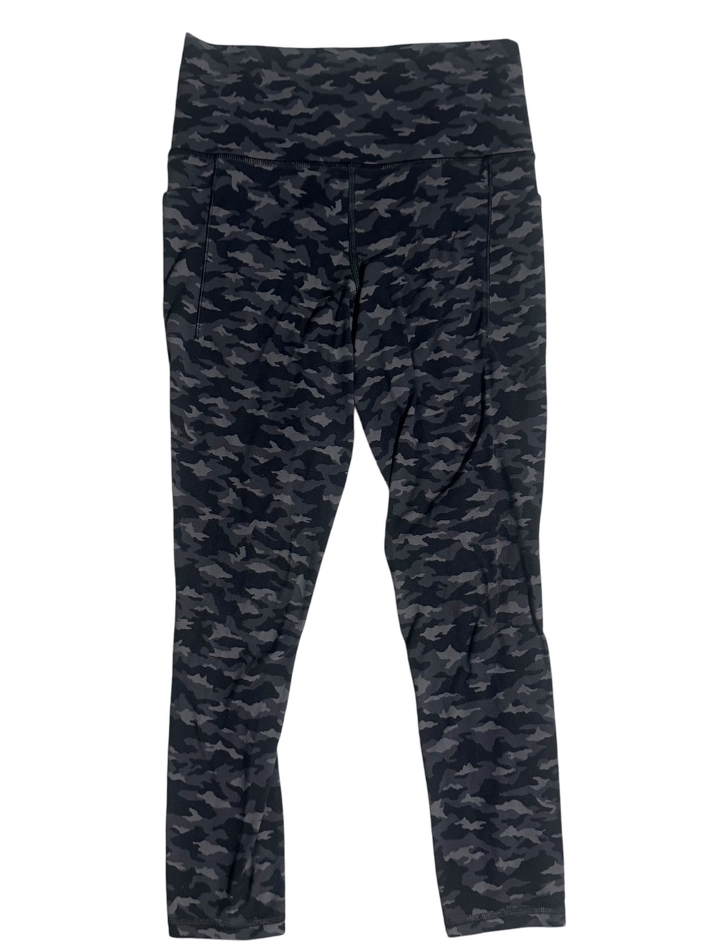 Athleta Leggings Womens Small Salutation Stash Pocket II 7/8 Tight Camo Yoga Gym